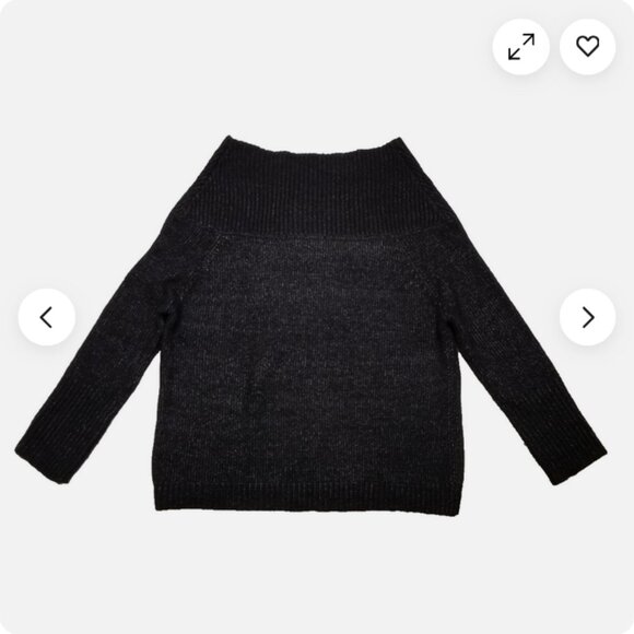 Zara Knit Wide Neck Sweater 6745E1M - Picture 2 of 6